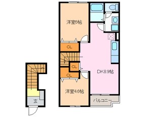 ジュネス大高緑地の物件間取画像